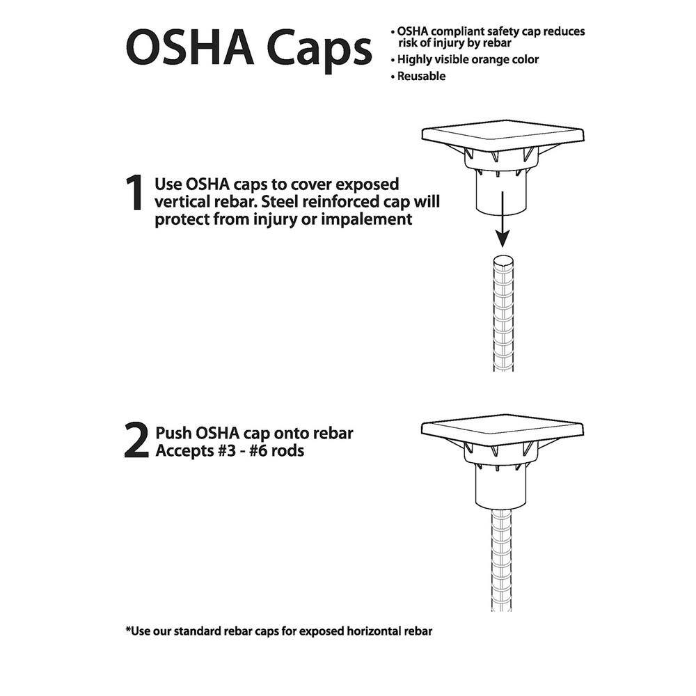 PROWORX Vertical Rebar Safety Cap (OSHA) (10-Pack) 832036