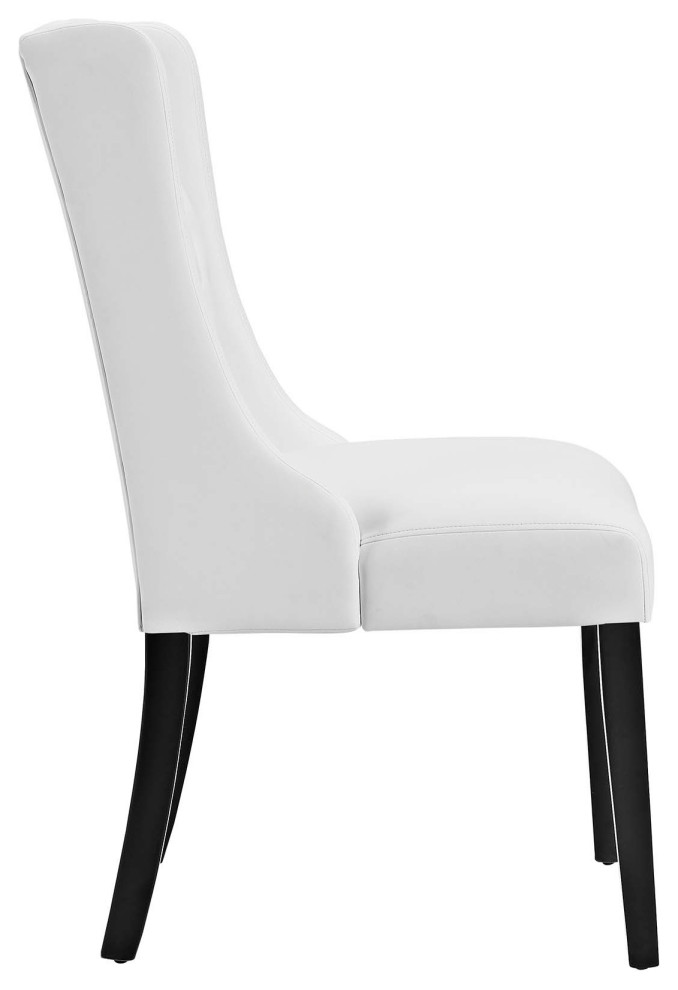 White Baronet Dining Chair Vinyl Set of 4   Transitional   Dining Chairs   by PATIOS ON FLEEK  Houzz