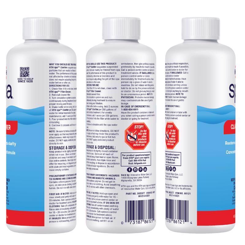 SPA HTH CLARIFIER 16OZ