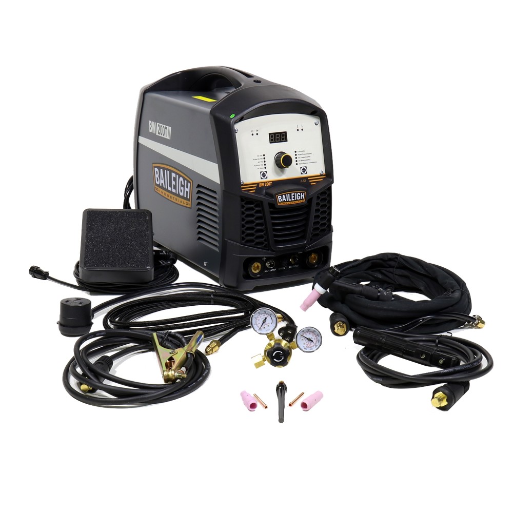 Baileigh BW-200T Dual Voltage AC/DC Pulse TIG Welder 200A ;