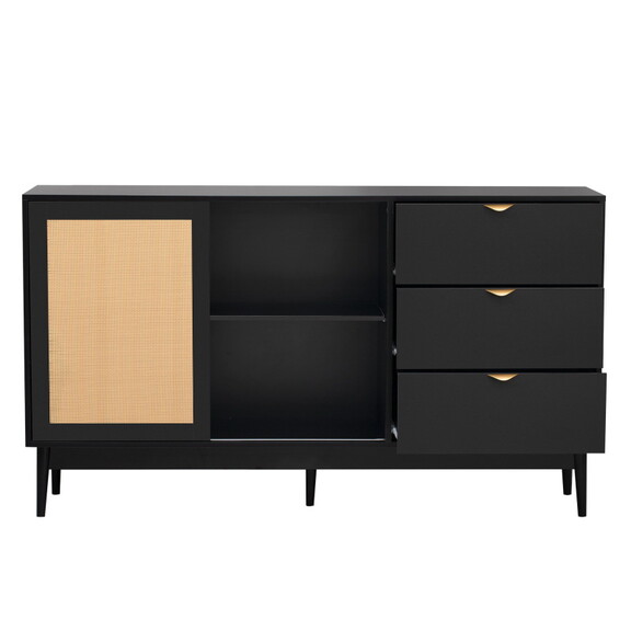 U_Style Featured Two door Storage Cabinet with Thr...