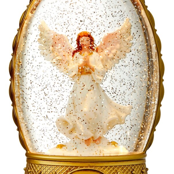 10.5 LED Angel In Crown Water Globe Usb