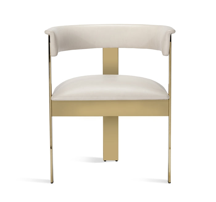 Darcy Dining Chair - Cream Leather