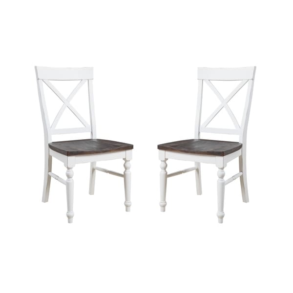 The Gray Barn Crooked Cottage X-back Dining Chair (Set of 2)