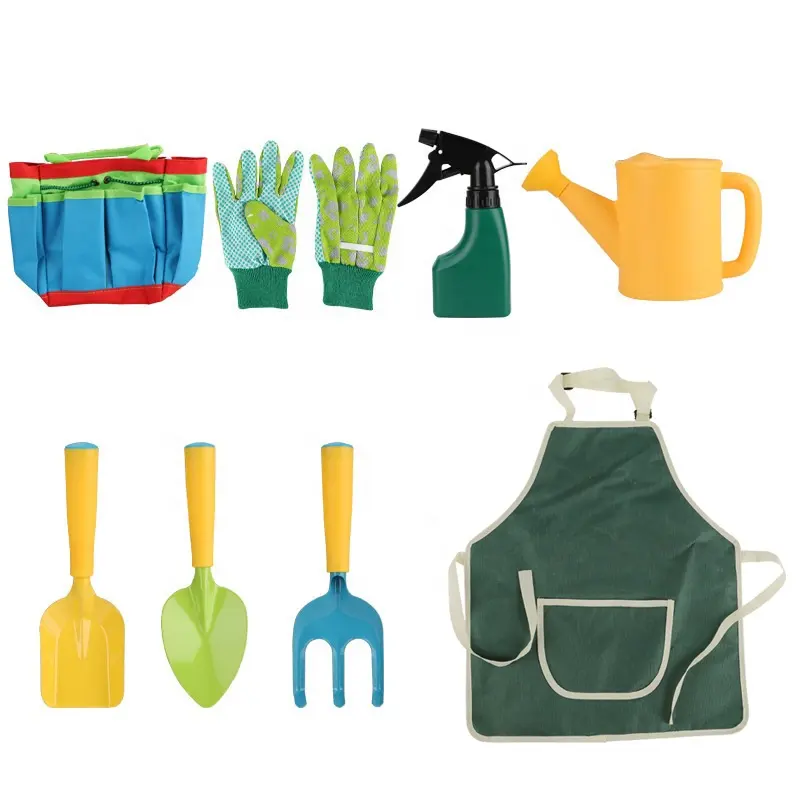 Shovel Rake Fork Trowel Mini Kids Gardening HanTool Set With Storage Bag