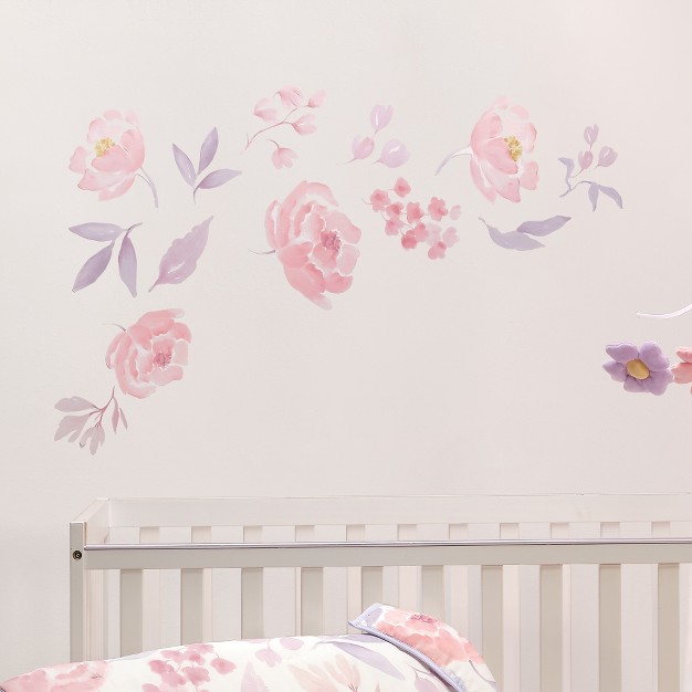 Bedtime Originals Lavender Floral Pink purple Wall Decals Stickers