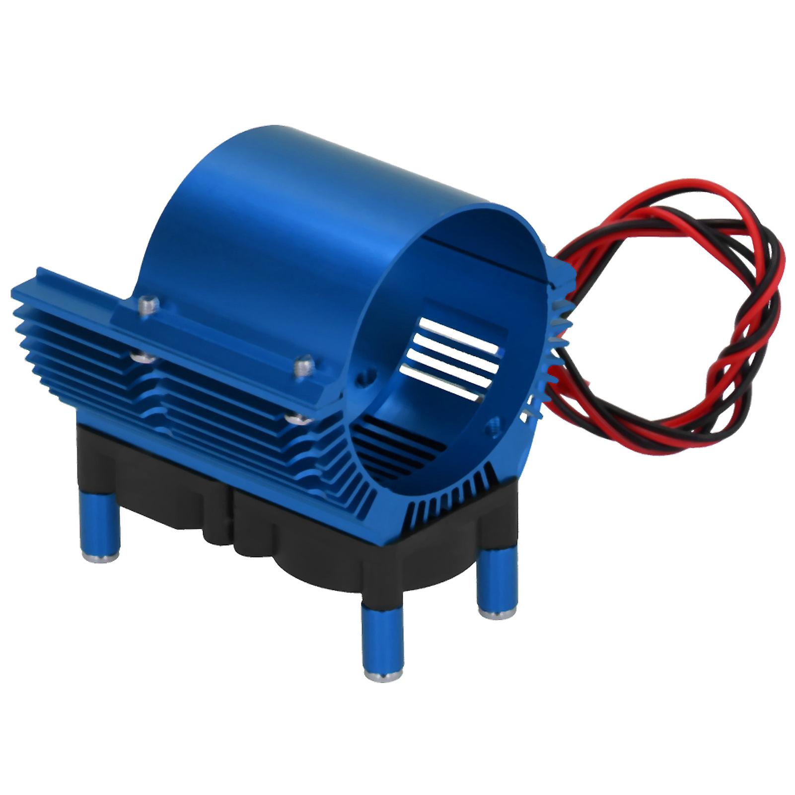 Heat Sink Cooling Cover With Dual Fan Motor Heat Sink For 1/8 1/10 Rc Car 4043mm Motorblue