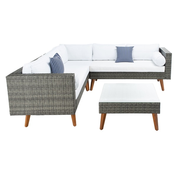 SAFAVIEH Outdoor Living Analon Outdoor Sectional Set