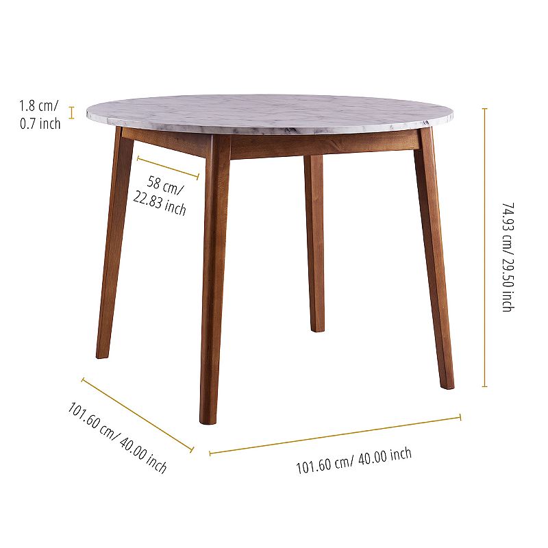 Teamson Home Ashton Round Dining Table