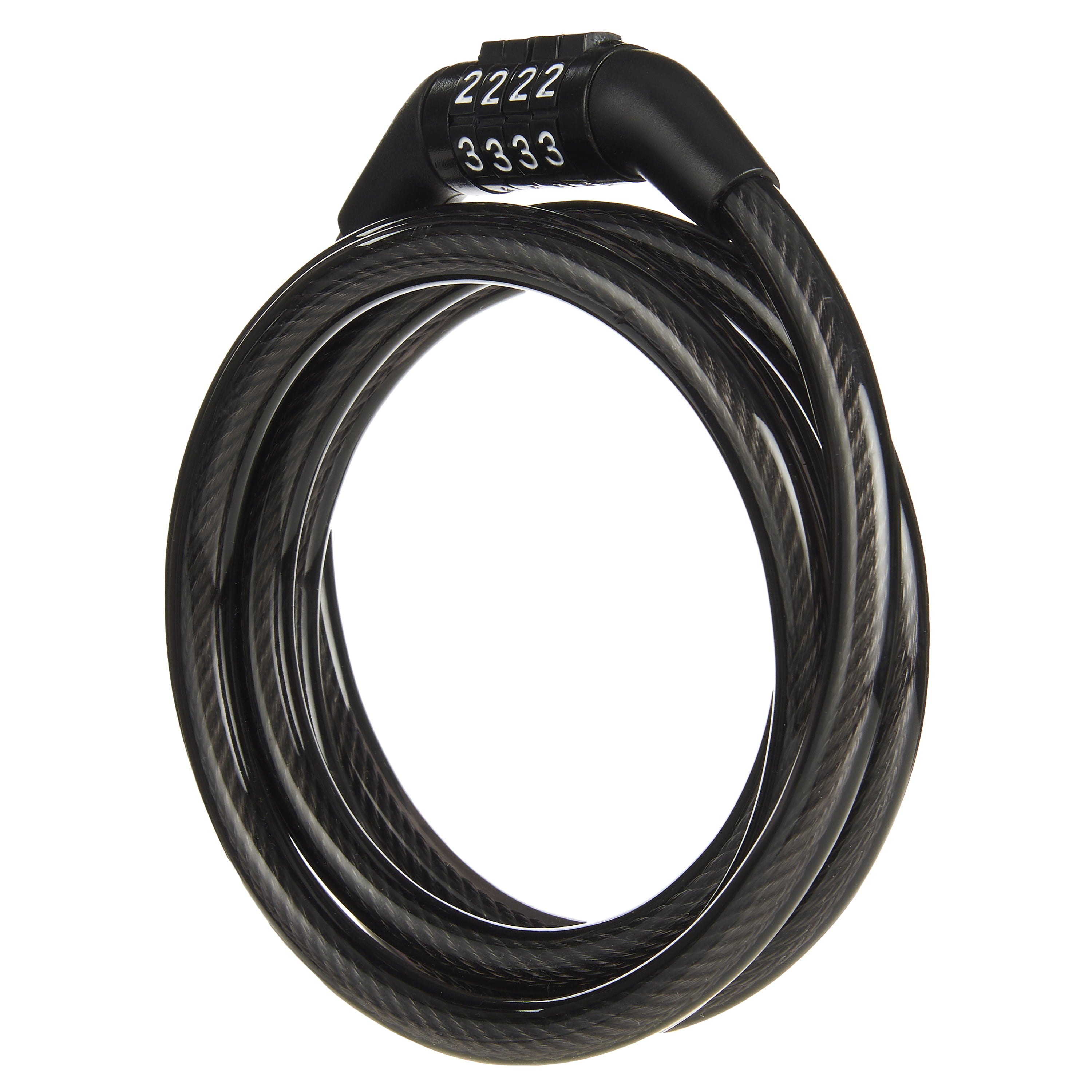 Brinks 5/16 in. x 5 ft. Vinyl Covered Flexible Steel Combination Cable Lock