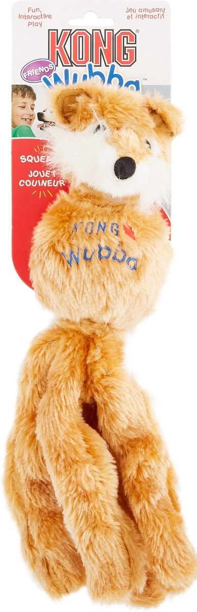 KONG Wubba Friend Dog Toy， Character Varies