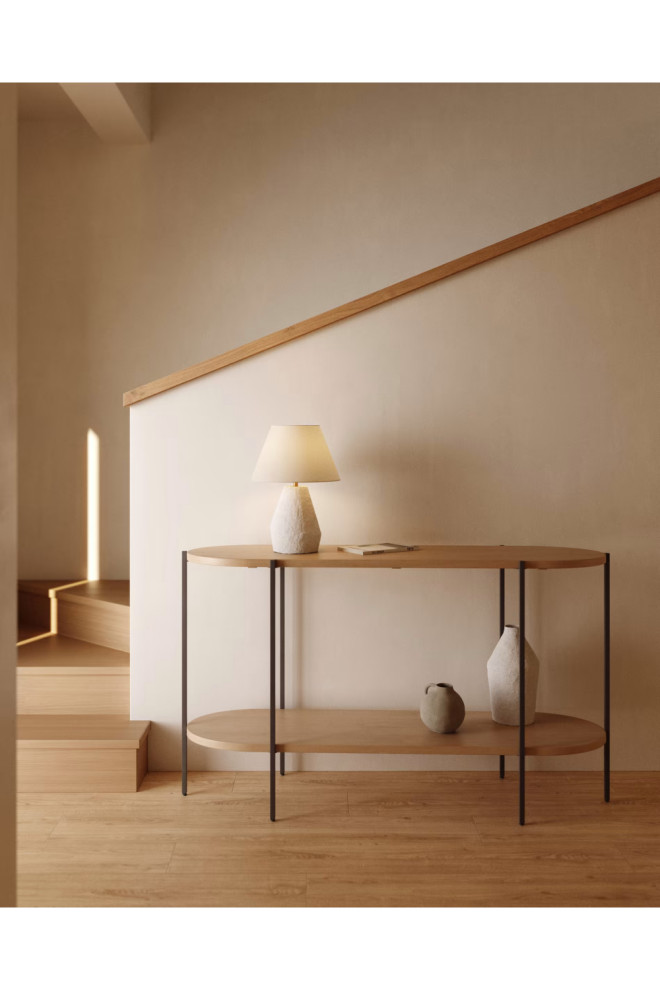 Mango Wooden Console Table  La Forma Palmia   Industrial   Console Tables   by Oroa   Distinctive Furniture  Houzz