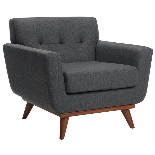 SAFAVIEH Couture Opal Mid-Century Modern Tufted Arm Chair