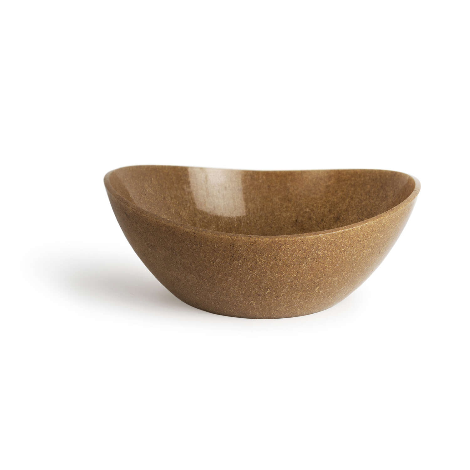 Architec EcoSmart 3 oz Brown Poly-Flax Oval Serving Bowl 1 pk