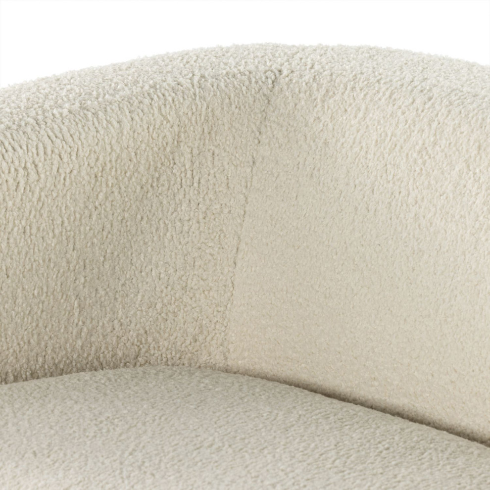 Gidget Sheepskin Natural Sofa 84 quot  Traditional   Sofas   by Zin Home  Houzz