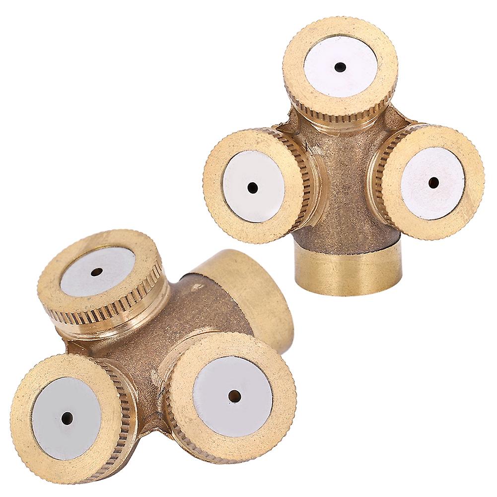 2pcs G1/2 Brass High Pressure 3nozzle For Agricultural Motorized Sprayer And Electric Sprayer Dn15