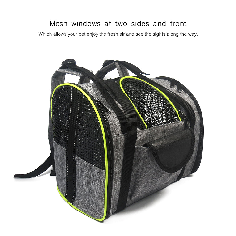 Breathable Pet Backpack Pet Carrier Bag Folding Bag Dog Out Cat Out Bag Portable Shoulder Bag