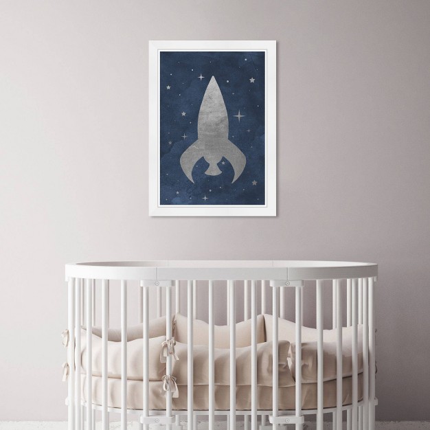 X 21 quot Little Rocket Ship Astronomy And Space Framed Art Print Wynwood Studio