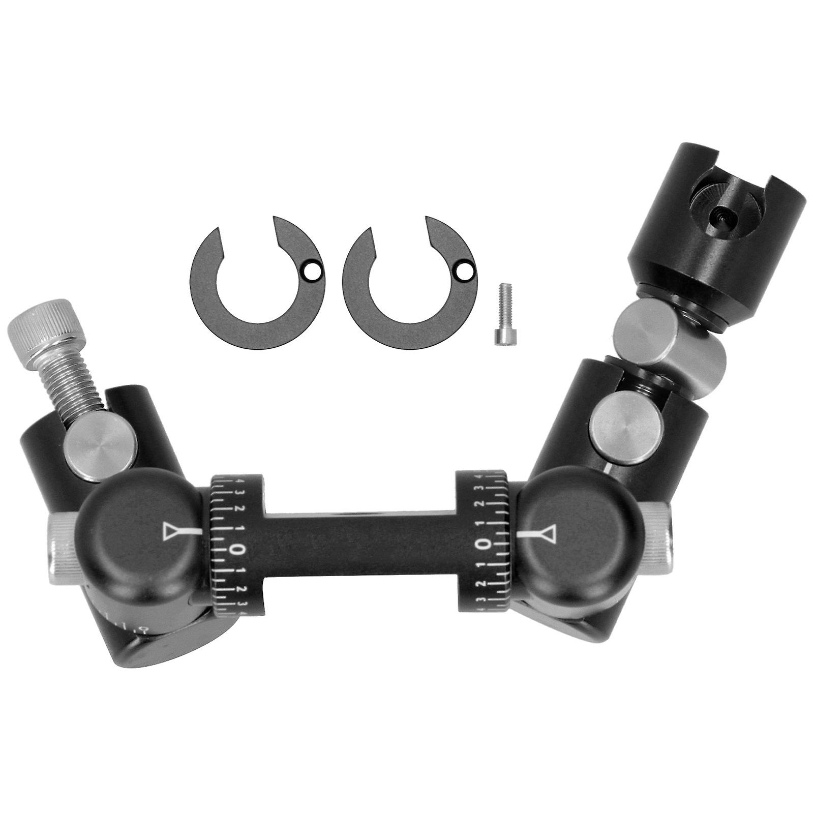 Double Side V Bar Archery Rod Stabilizer Adjustable Quick Disconnect Mount Shooting Tool Black