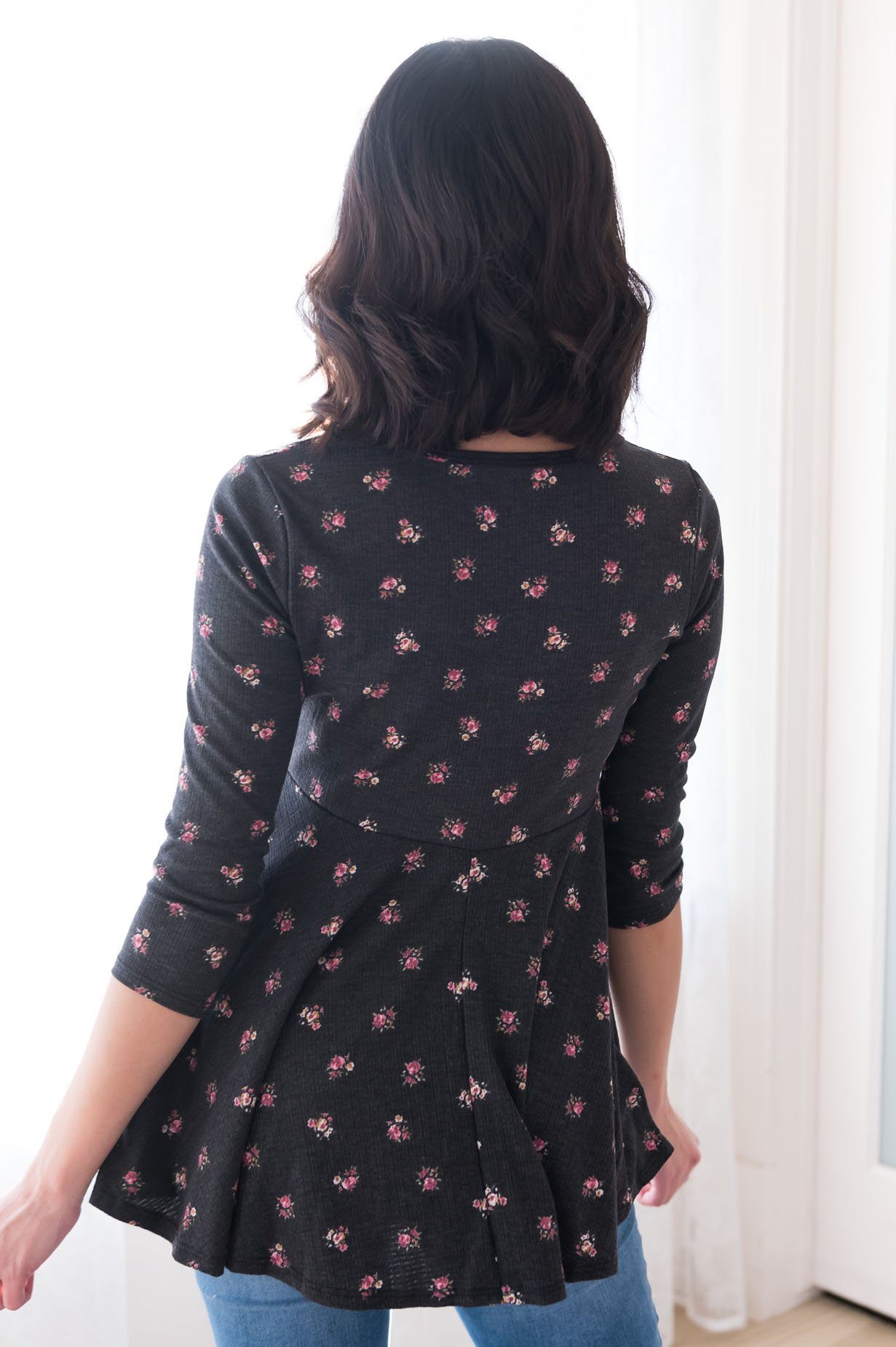 Floral Lullaby Modest Blouse