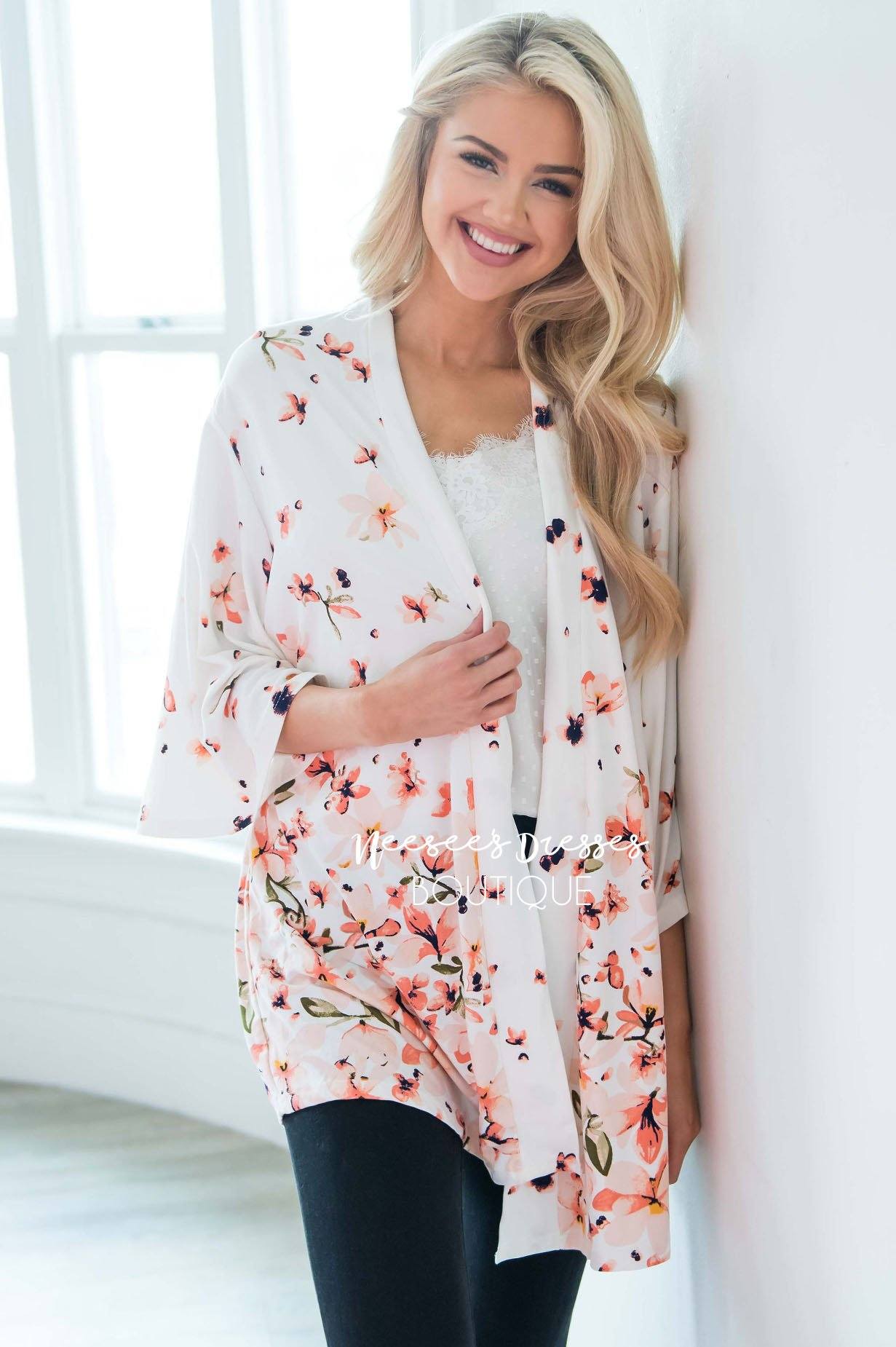 Living In A Dream Floral Cardigan