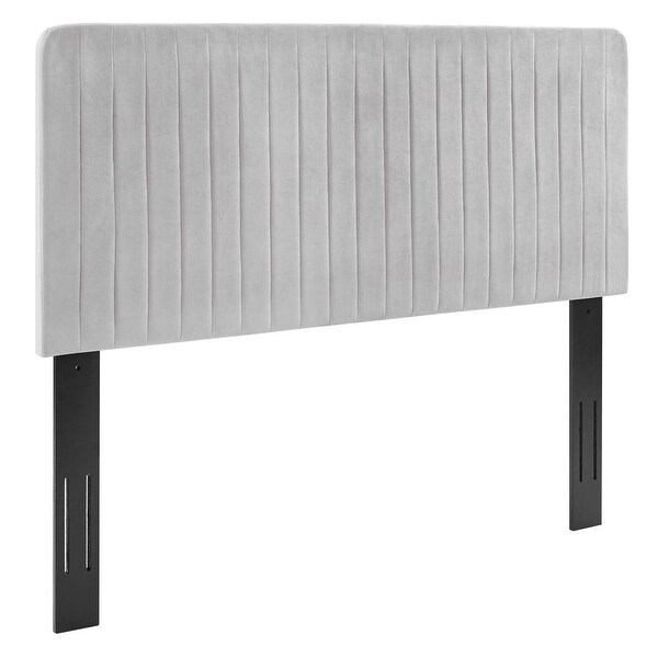 Milenna Channel Tufted Performance Velvet Twin Headboard - - 34422246