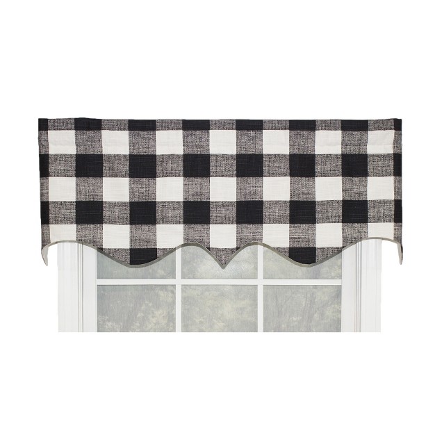 Rod Pocket Valance 50 quot X 17 quot Black By Rlf Home