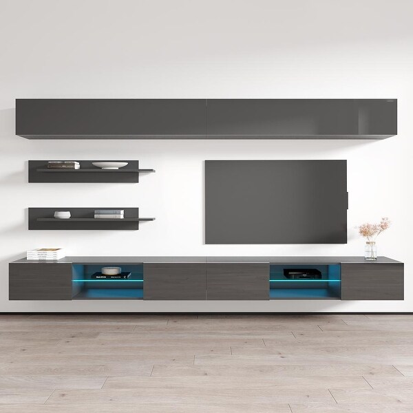 Fly I1 33TV Wall Mounted Floating Modern Entertainment Center