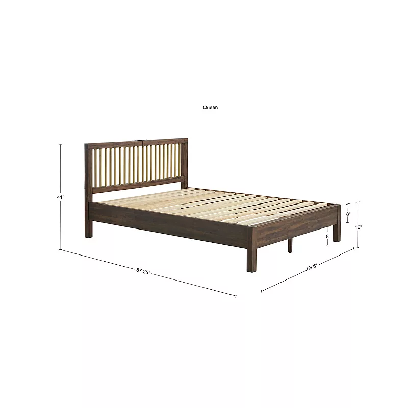 INK+IVY Mercer Low Profile Spindle Queen Platform Bed