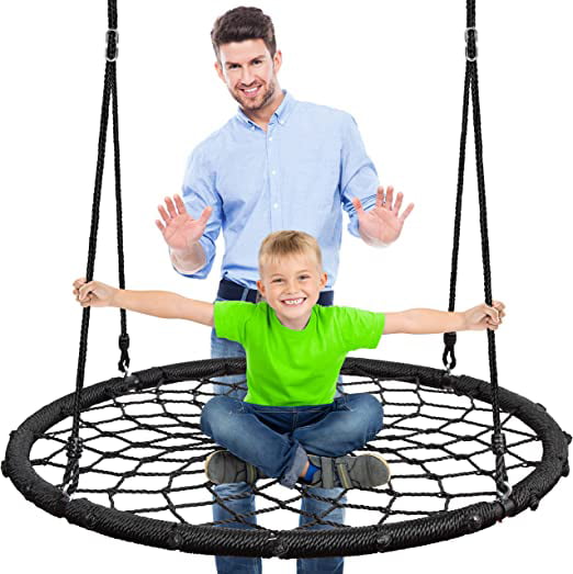 SereneLife Swing for Kids Outdoor， 40” Round Saucer Swing for Tree