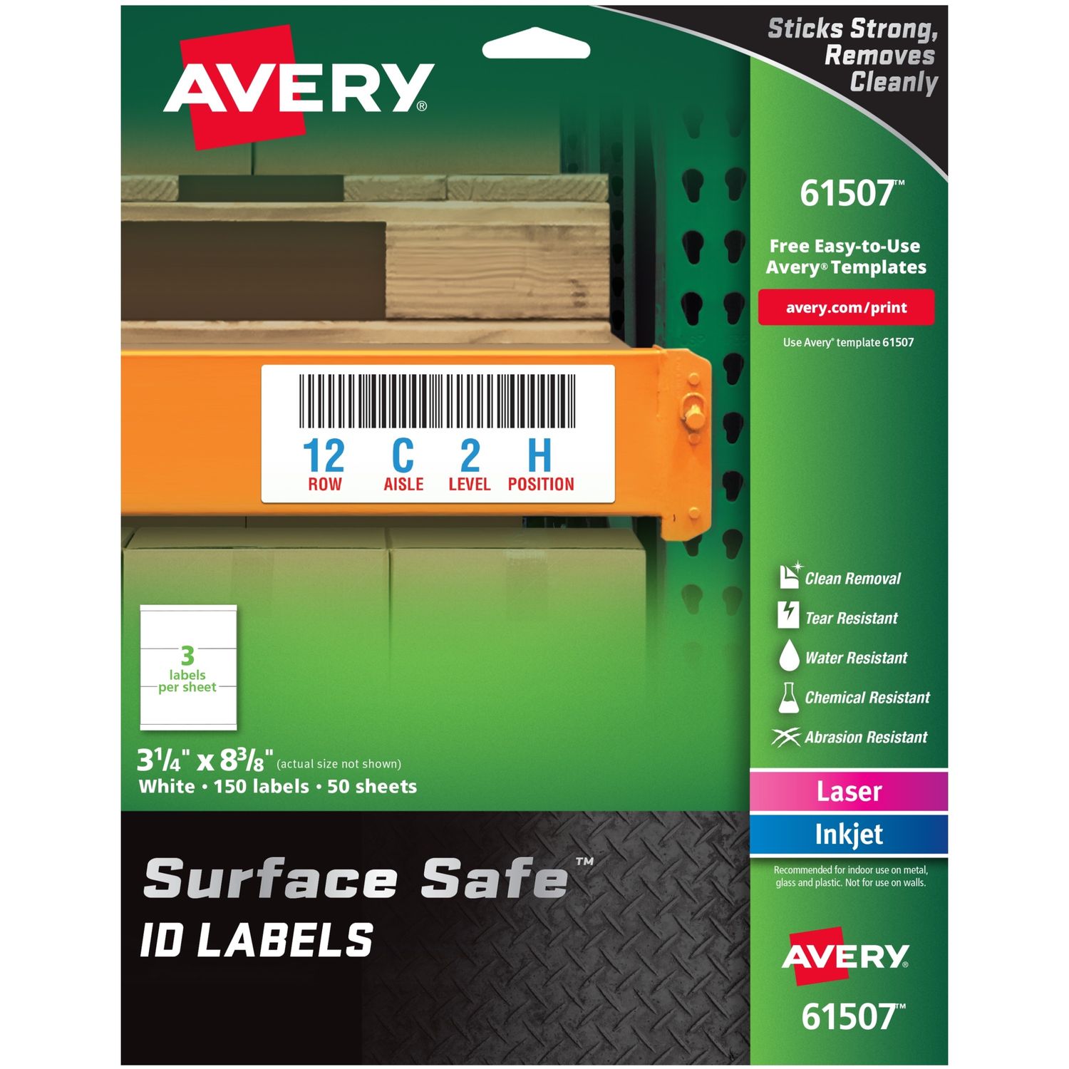 Surface Safe ID Label by Avery AVE61507