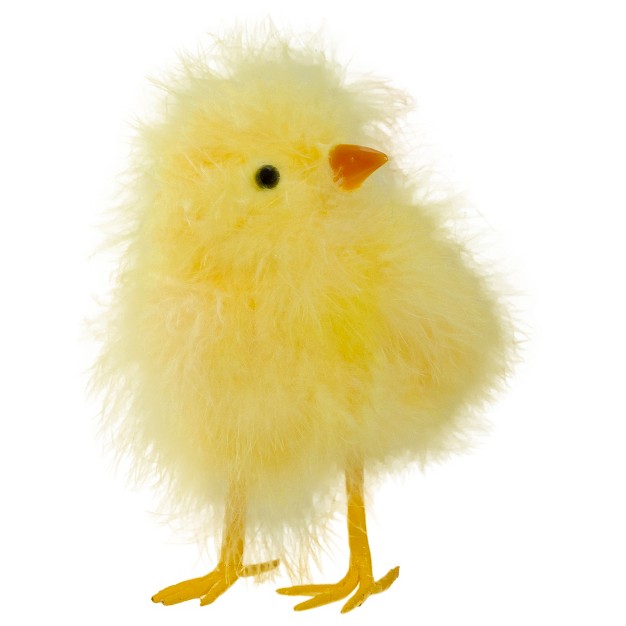 Northlight 5 Furry Chick Facing Left Spring Easter Figure Yellow