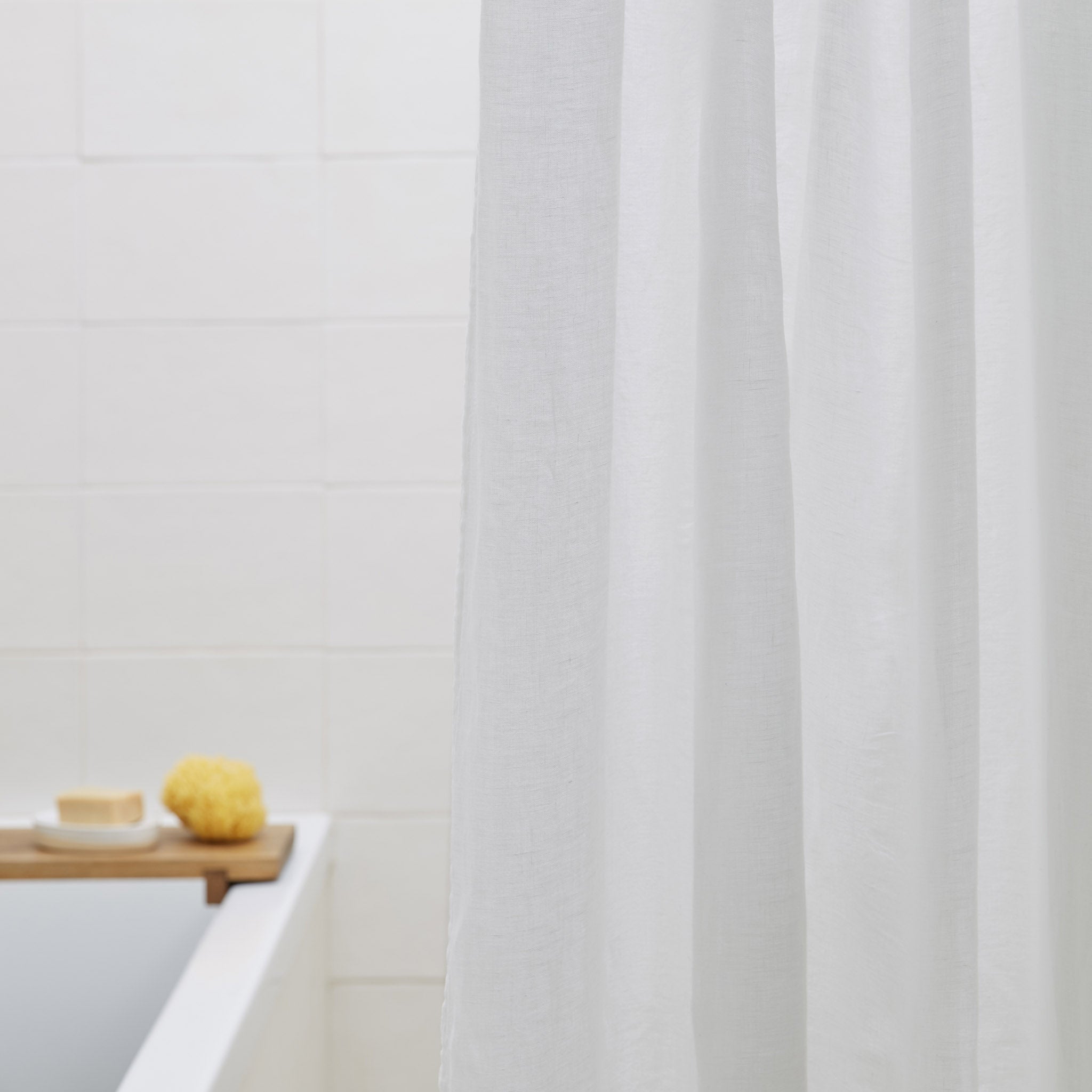 Linen Shower Curtain