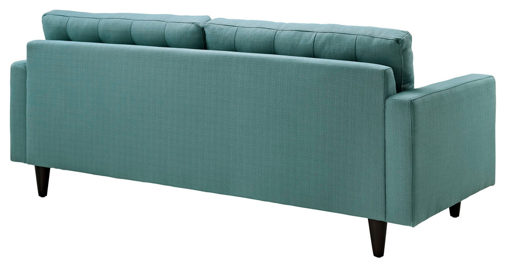 Empress Upholstered Fabric Sofa   Midcentury   Sofas   by House Bound  Houzz