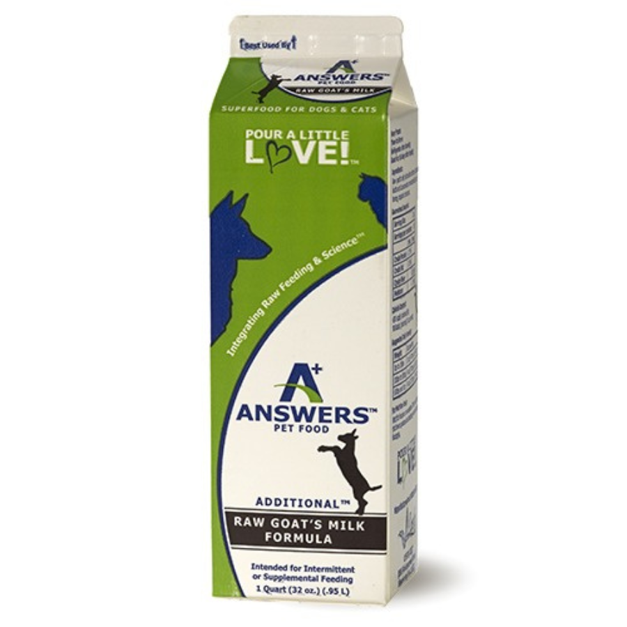 Answers Pet Food Raw Goats Milk For Dogs and Cats