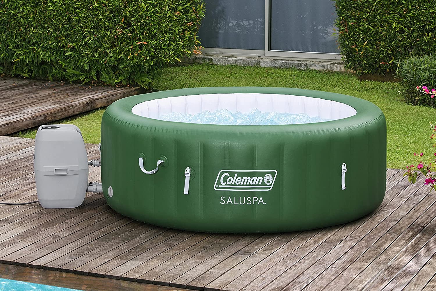 Coleman SaluSpa Tahiti Inflatable Hot Tub Spa, 2-4 Person AirJet Spa