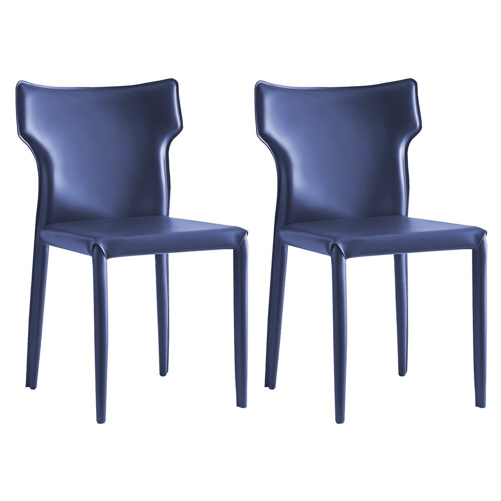 Modern Leather Upholstered Dining Chairs  Set of 2/4   31.5”H x 19”W x 20.3”D