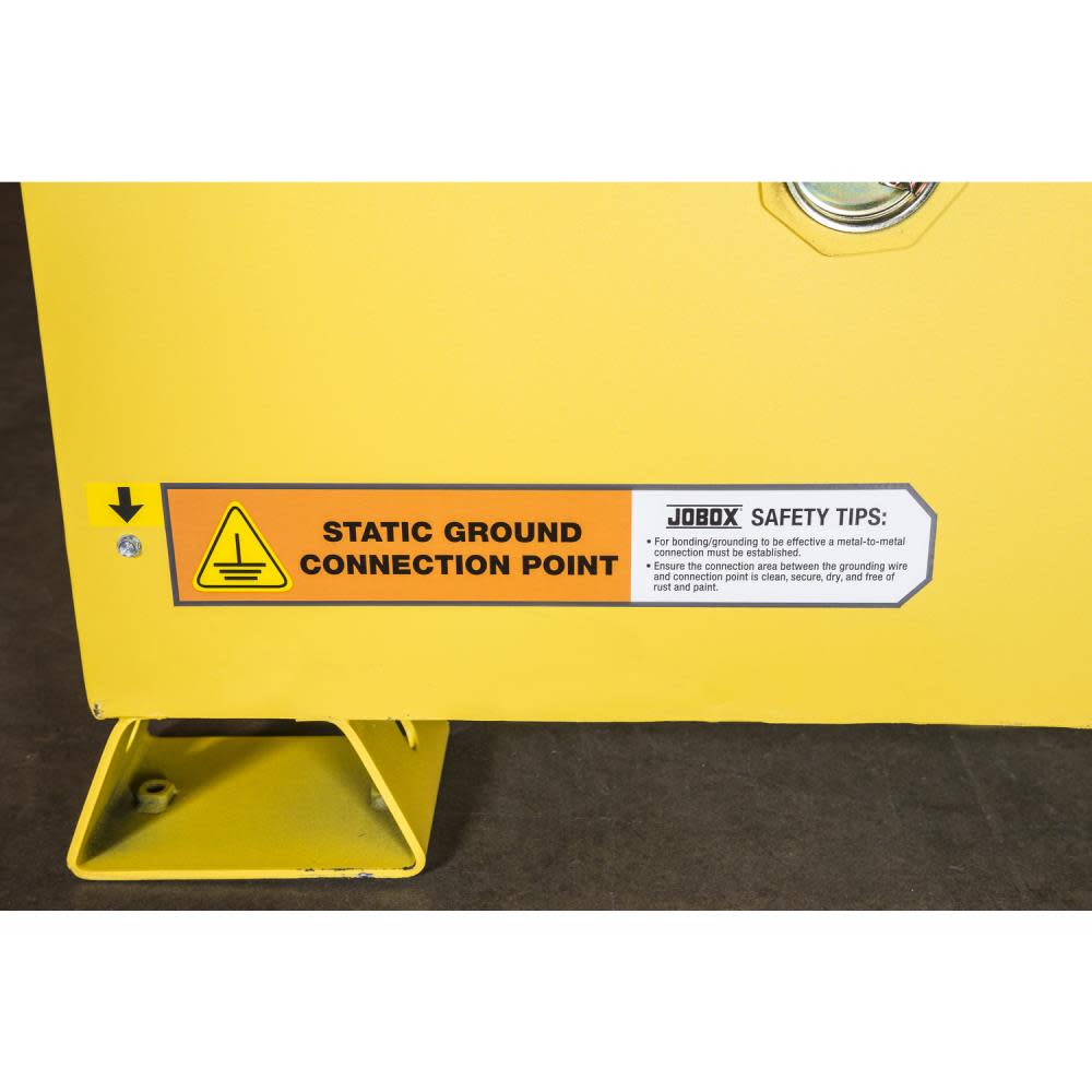 45 Gallon Flammable Manual Close Safety Cabinet ; Yellow ;