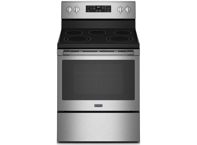 Maytag 5.3 Cu. Ft. Fingerprint Resistant Stainless Steel Electric Range With Air Fryer And Basket