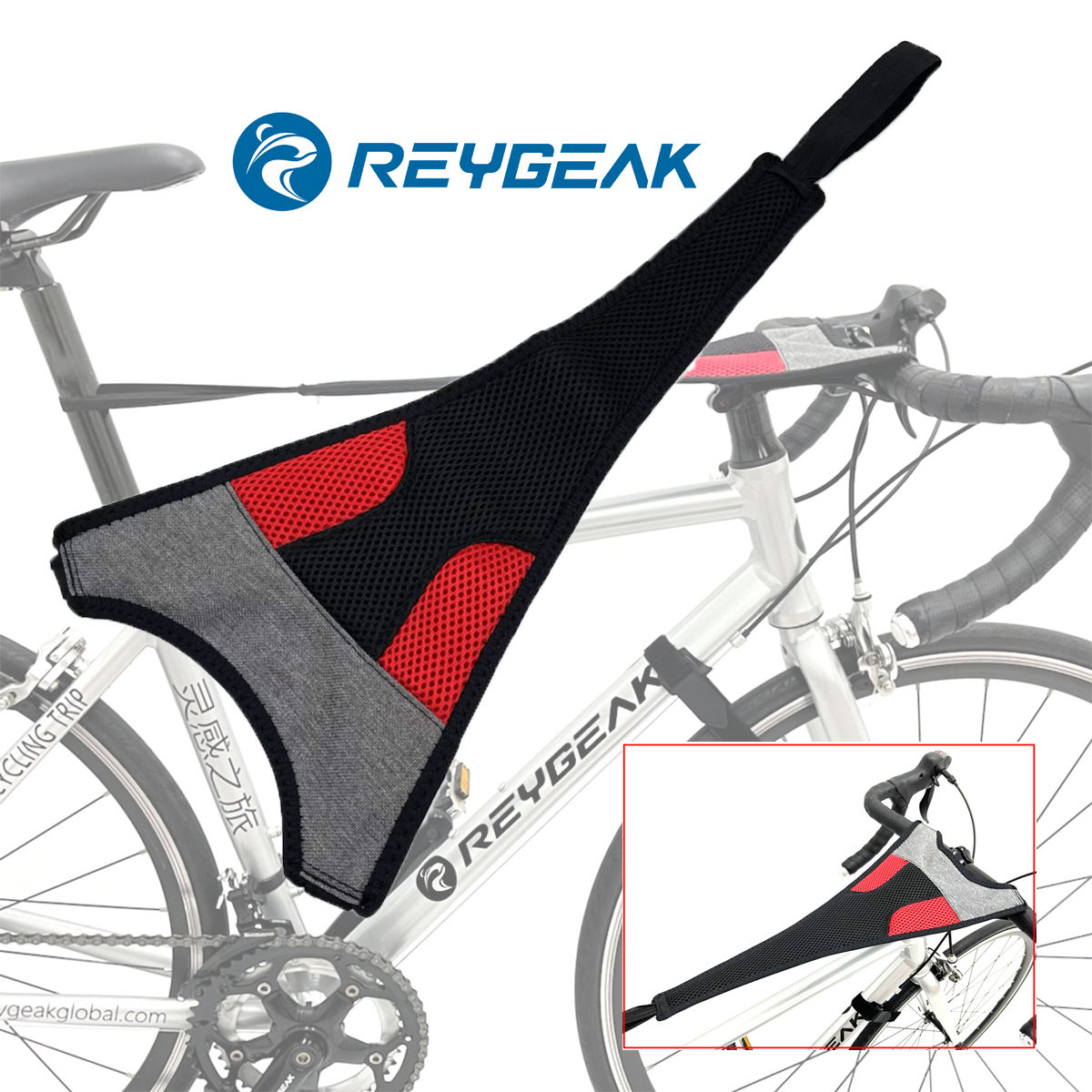 REYGEAK NEW Bike Frame Sweat Guard Sweat Absorbs Prevent Bicycle from Corrosion Cycling Trainer Road Bike MTB