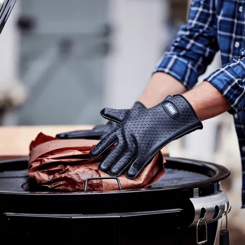 Weber Black Silicone Grilling Gloves