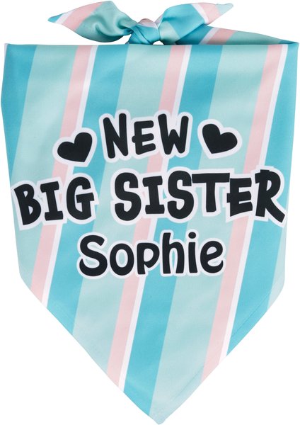 Frisco Big Sister Personalized Dog and Cat Bandana