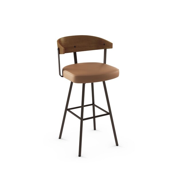 Amisco Quinton Swivel Counter and Bar Stool