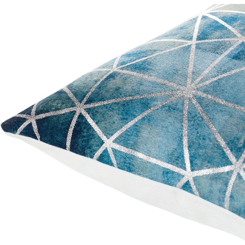 Artistic Weavers Aisha Blue Sky Abstract Geometric Throw Pillow