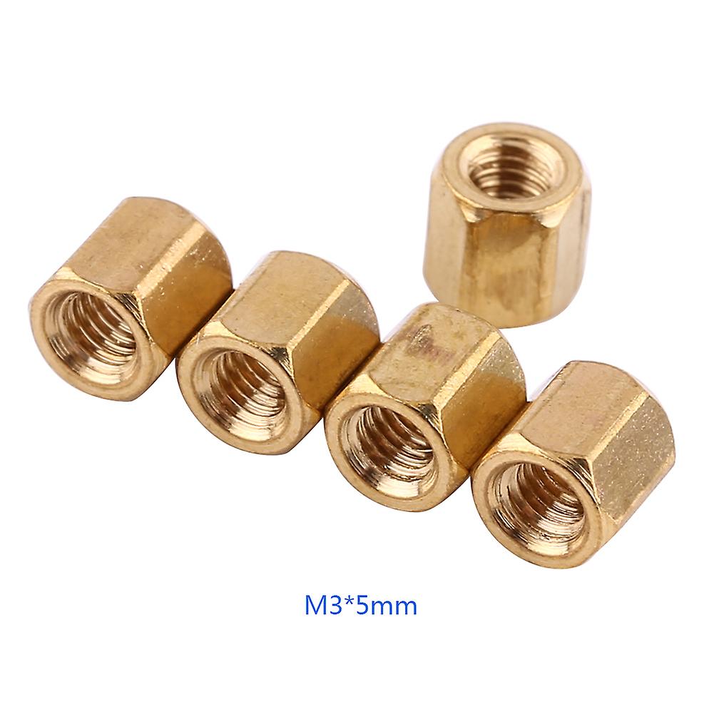 100 Pack M3 Standoff Brass Hex Column Female Support Threaded Standoff For Pcb Board Motherboard[m3*20]