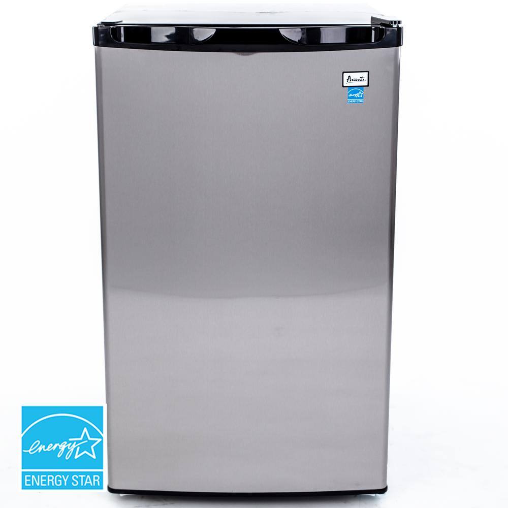 Avanti 4.4 cu. ft. Compact Mini Fridge with Freezer in Stainless Steel RM4436SS