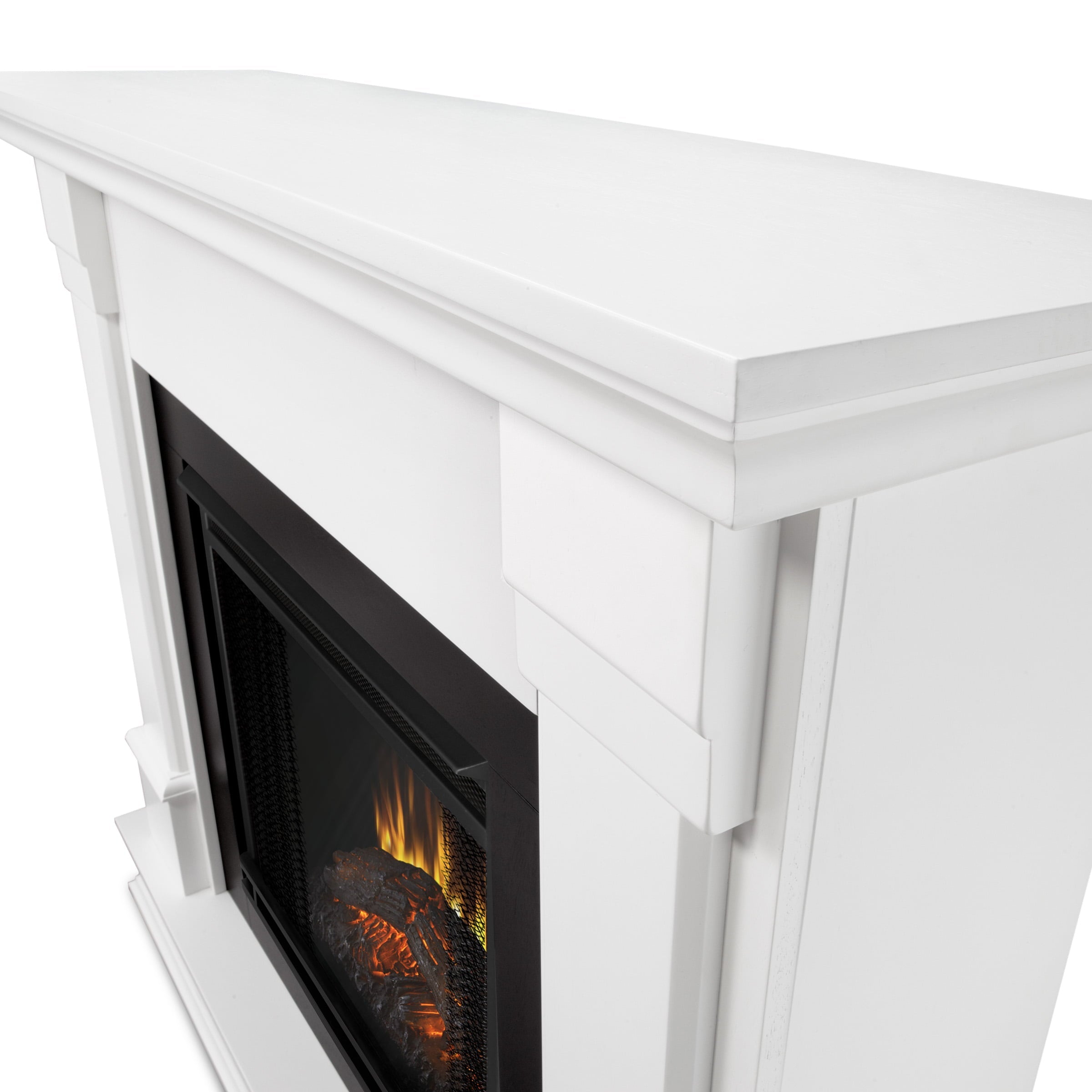 Silverton Electric Fireplace in White by Real Flame