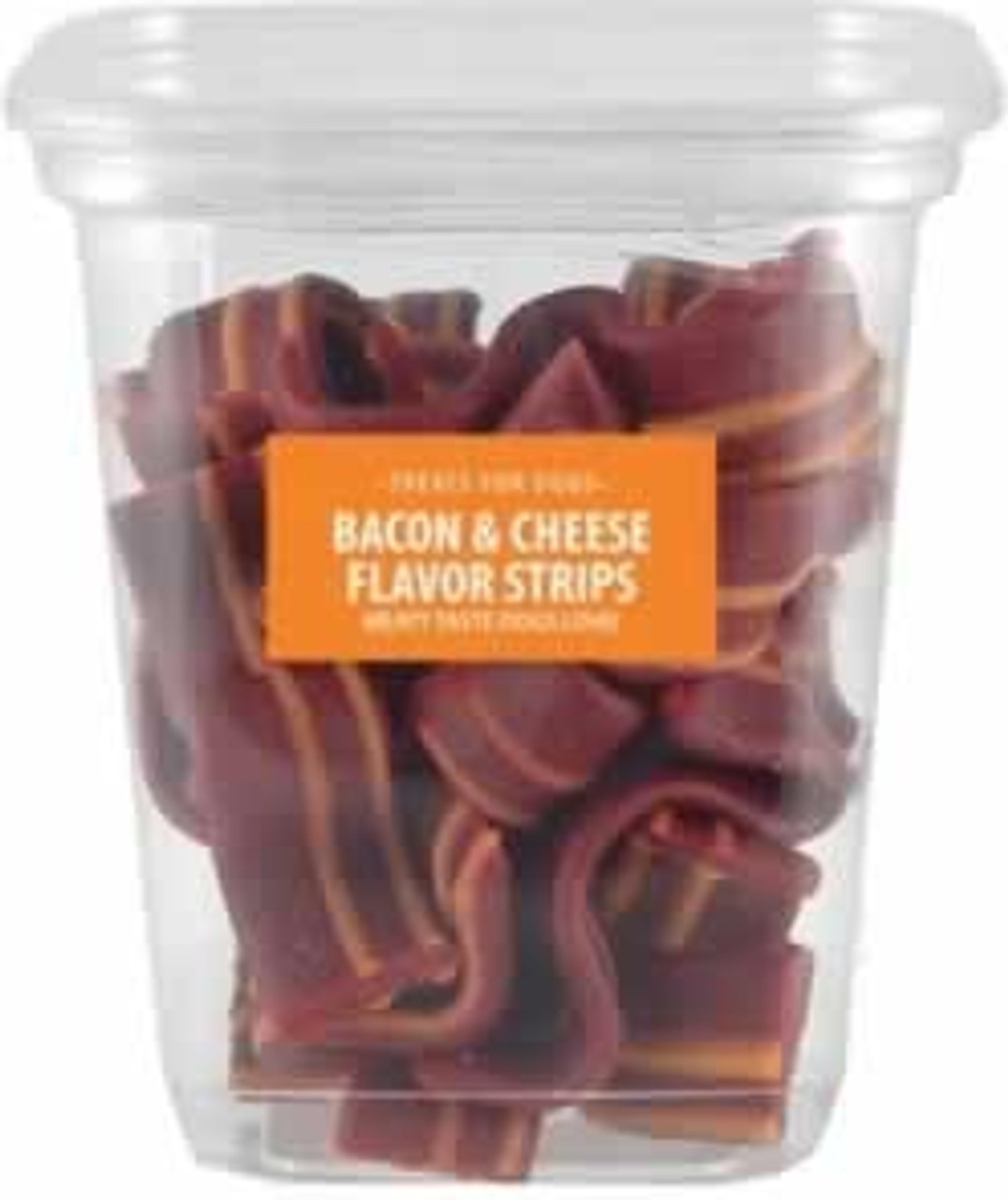 Triumph Meaty Dog Treats Bacon and Cheese Flavored Strips， 10 Oz