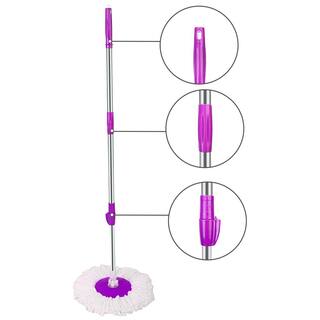 Winado Microfiber Spin Mop String with Bucket Mop Kit Purple 941228129732