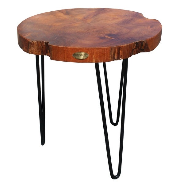 Chic Teak Rustic Teak Wood Freedom Side Table